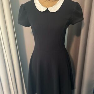 Hot topic black dress Peter Pan collar.